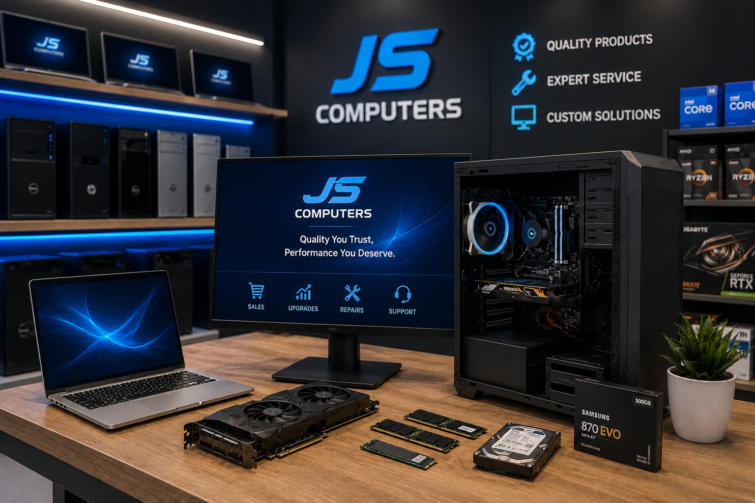 JS Computers quality computer systems and hardware